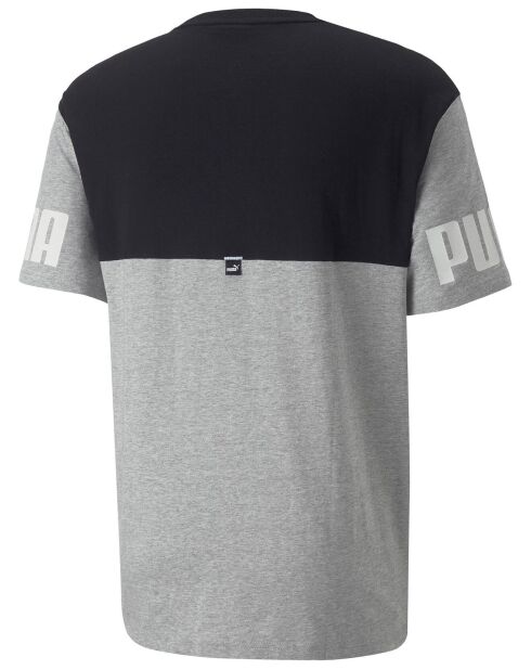 T-Shirt Power gris moyen/noir